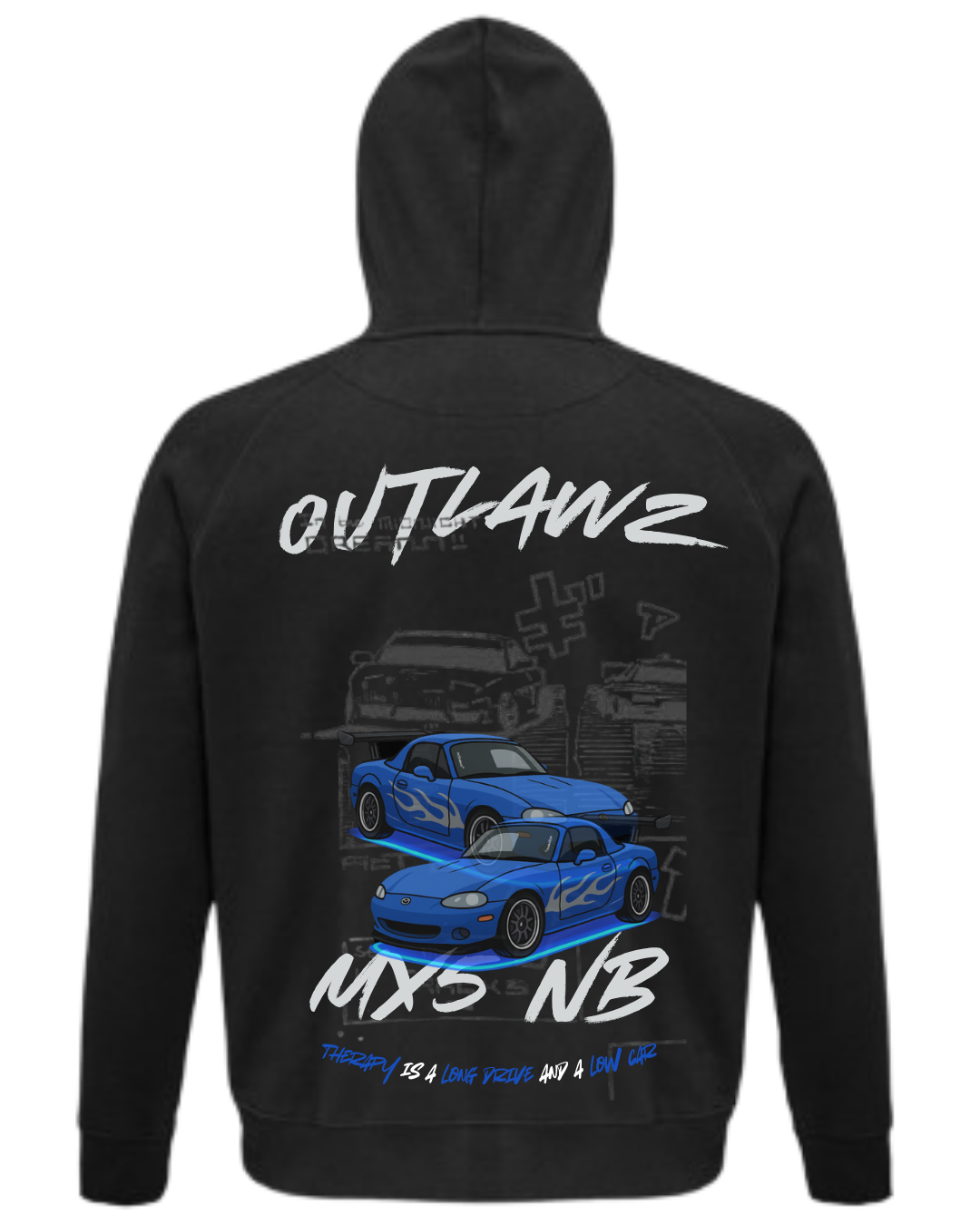 Hoodie "Japan mx5 x OUTLAWZ°"